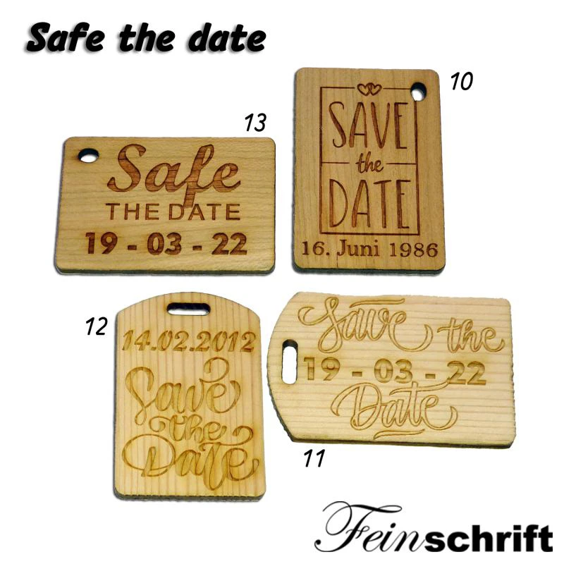 Schlüsselanhänger "Safe the date"