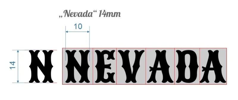 Letterset "Nevada"