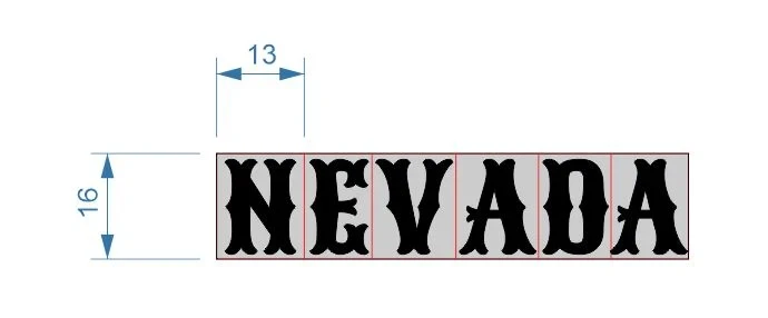 Letterset "Nevada"