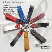 Schlüsselband Leder