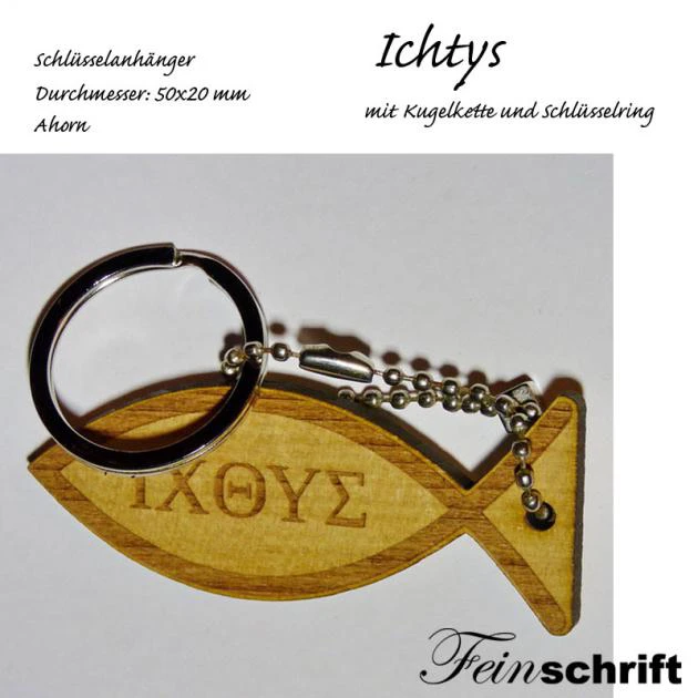 Schlüsselanhänger Ichthys