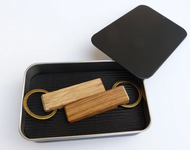 Eichenstab Schlüsselanhänger