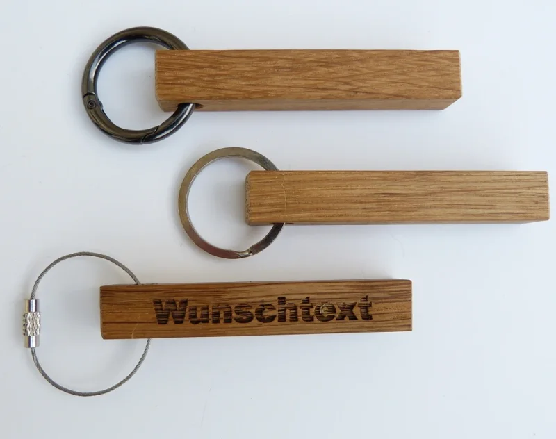 Eichenstab Schlüsselanhänger