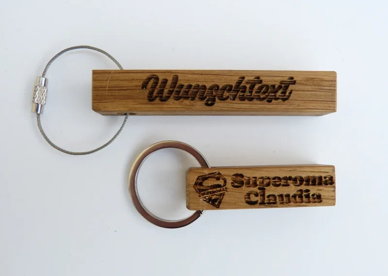 Eichenstab Schlüsselanhänger