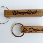 Eichenstab Schlüsselanhänger