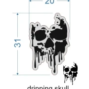 dripping skull