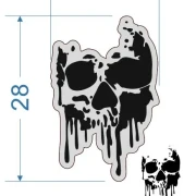 dripping skull